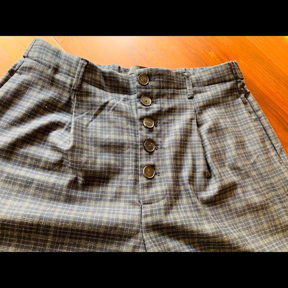 Mango plaid trousers